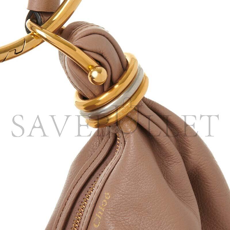 CHLOE SMALL BRACELET HOBO BAG IN GRAINED LEATHER CHC24AS611N72527 (32*14*10cm) CHLOE SMALL BRACELET HOBO BAG IN GRAINED LEATHER CHC24AS611N72527 (32*14*10cm)